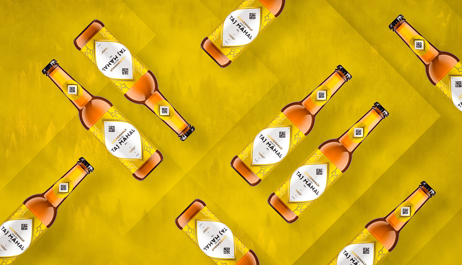 Beer label packaging design TAJ MAHAL -HERRENWALD craft brewery 0.33L Beer label packaging design TAJ MAHAL -HERRENWALD craft brewery 0.33L