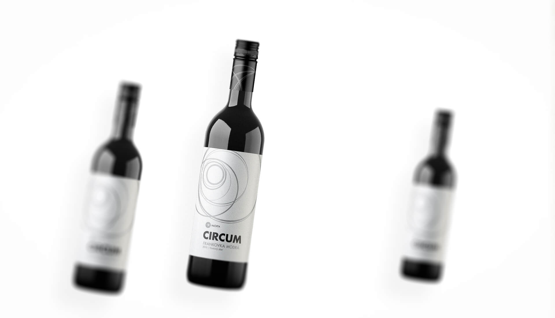 Wine label packaging design CIRCUM NICHTA winery red wines Wine label packaging design CIRCUM NICHTA winery red wines